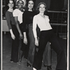 Louise Hoven [left], Nancy Ann Denning [second from right] and unidentified others in the stage production Brain Child