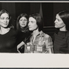Nancy Ann Denning [left], Tovah Feldshuh [second from right] and Marilyn Pasekoff [right] and unidentified [second from left] in the stage production Brain Child
