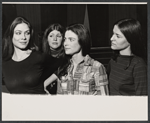 Nancy Ann Denning [left], Tovah Feldshuh [second from right], Marilyn Pasekoff [right] and unidentified [second from left] in the stage production Brain Child