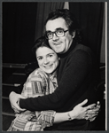 Tovah Feldshuh and Michel Legrand in the stage production Brain Child