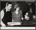 Hal David [left], Michel Legrand [right] and unidentified in the stage production Brain Child