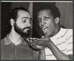 Dorian Harewood [right] and unidentified others in the stage production Brain Child