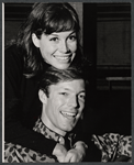 Mary Tyler Moore and Richard Chamberlain in rehearsal for the stage production Breakfast at Tiffany's