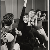 Mary Tyler Moore [center] and unidentified others in rehearsal for the stage production Breakfast at Tiffany's
