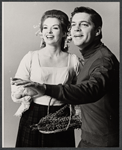 Karen Morrow and Bill Hayes in publicity for the stage production Brigadoon