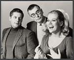 Bill Hayes, Russell Nype and Margot Moser in publicity for the stage production Brigadoon