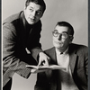 Bill Hayes and Russell Nype in publicity for the stage production Brigadoon