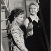Celeste Holm and unidentified in the stage production Butterflies are Free