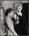 Celeste Holm and unidentified in the stage production Butterflies are Free