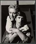 Celeste Holm and Richard Caine in publicity for the touring stage production Butterflies Are Free