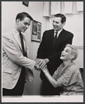 Gene Rayburn, Gretchen Wyler and unidentified [right] in publicity shot for Bye Bye Birdie