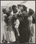Dick Gautier and unidentified others in publicity shot for Bye Bye Birdie