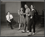 Lee Adams, Ramona Bittles, Bill Hayes and Karin Wolfe in rehearsal for the 1961 tour of Bye Bye Birdie