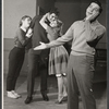 Karin Wolfe, Jesse Pearson, Ramona Bittles and Bill Hayes in rehearsal for the 1961 tour of Bye Bye Birdie