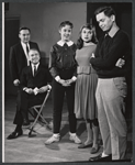 Lee Adams, Karin Wolfe, Ramona Bittles, Eddie Applegate and unidentified in rehearsal for the 1961 tour of Bye Bye Birdie