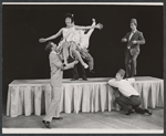 Elaine Dunn [center] and unidentified others in the 1961 tour of Bye Bye Birdie