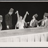 Elaine Dunn [center] and unidentified others in the 1961 tour of Bye Bye Birdie