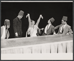 Elaine Dunn [center] and unidentified others in the 1961 tour of Bye Bye Birdie