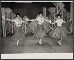 Elaine Dunn [right] and unidentified others in the 1961 tour of Bye Bye Birdie
