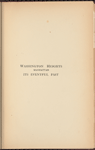 Washington Heights, Manhattan, its eventful past