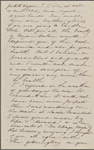 Hawthorne, Una, AL (incomplete) to. Oct. [1863].