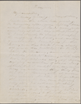 Hawthorne, Una, AL (incomplete) to. Friday eve, [1863].