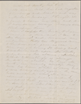 Hawthorne, Una, AL (incomplete) to. Friday eve, [1863].