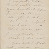 Hawthorne, Una, ALS to. [1863]. "Ellen wanted to..."