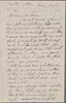 Hawthorne, Una, ALS to. Aug. 18, 1865.