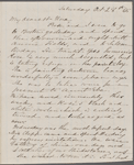 Hawthorne, Una, ALS to. Oct. 28, 1865.