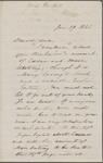 Hawthorne, Una, ALS to. Jan. 19, 1866.