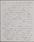 Hawthorne, Una, AL (incomplete) to. Feb. 1, 1866.