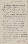 Hawthorne, Una, ALS to. Sep. 13, 1866.