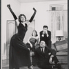 Lee Firestone, Lynn Kevin, Jack Betts, and Jean Shepherd in the stage production Banquet for the Moon