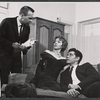 Jean Shepherd, Lee Firestone, and Jack Betts in the stage production Banquet for the Moon