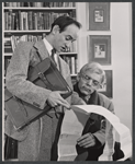 Paul D. Price and Jack Betts in the stage production Banquet for the Moon