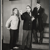Joan van Ark, Jules Munshin, and Joel Crothers in the stage production Barefoot in the Park