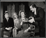 Richard Benjamin, Joan van Ark, Myrna Loy, and Sandor Szabo in the touring stage production Barefoot in the Park