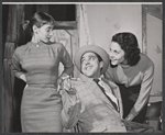 Lois Raeder, unidentified actor, and Ann Amouri in the Actor's Playhouse stage production The Beautiful Jailer