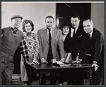 Bert Lahr, Alice Ghostley, Noel Willman, Charlotte Rae and unidentified others in rehearsal for the stage production The Beauty Part