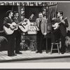 Max Morath [center] and unidentified others in the television production The Bell Telephone Hour [February 16, 1965]
