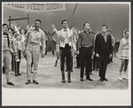 Hugh O'Brian, Eddy Arnold [center] and unidentified others on the television program The Bell Telephone Hour [January 2, 1966]