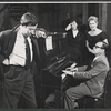 Adolph Green, Betty Comden, Judy Holliday, and Jule Styne in rehearsal for the stage production Bells Are Ringing