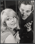 Jill Haworth and Joel Grey in rehearsal for the stage production Cabaret