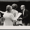 Hal Prince (far right) and cast during rehearsals for the stage production Cabaret