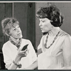 Lotte Lenya and Peg Murray in rehearsal for the stage production Cabaret
