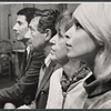 Bert Convy, Jack Gilford, Lotte Lenya and Jill Haworth in rehearsal for the stage production Cabaret