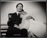 Bert Convy and Jill Haworth in the stage production Cabaret