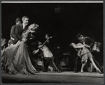 Jack Gilford, Lotte Lenya [left] and ensemble in the stage production Cabaret