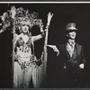 Joel Grey and unidentified in the stage production Cabaret